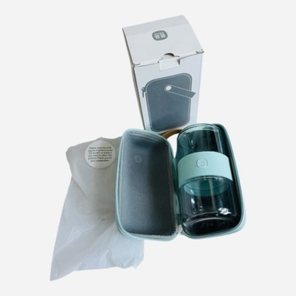 ZENS Tritan Travel Tea Set TEA MAKER Aqua Blue New in Box - Picture 5 of 7